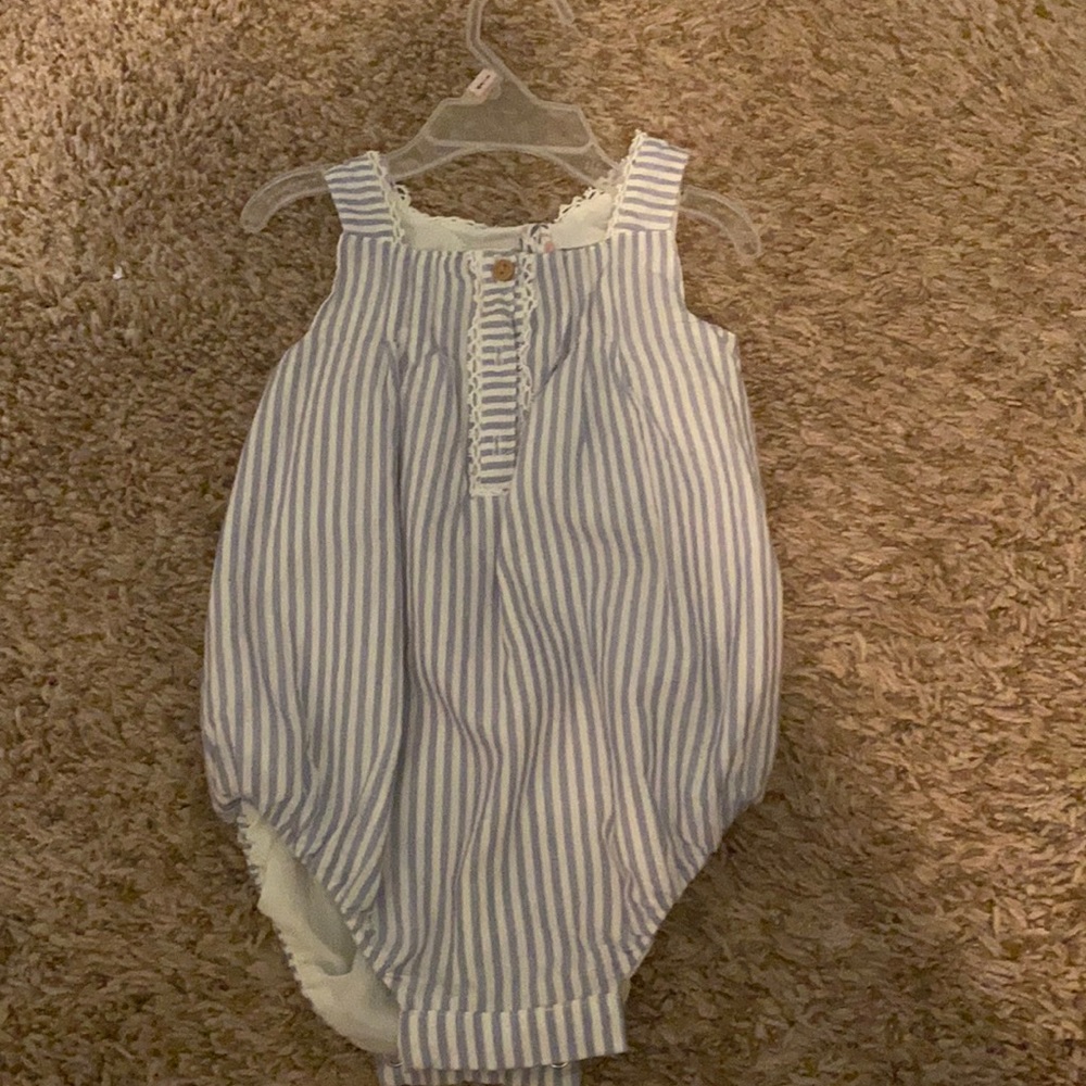 Pinstriped romper